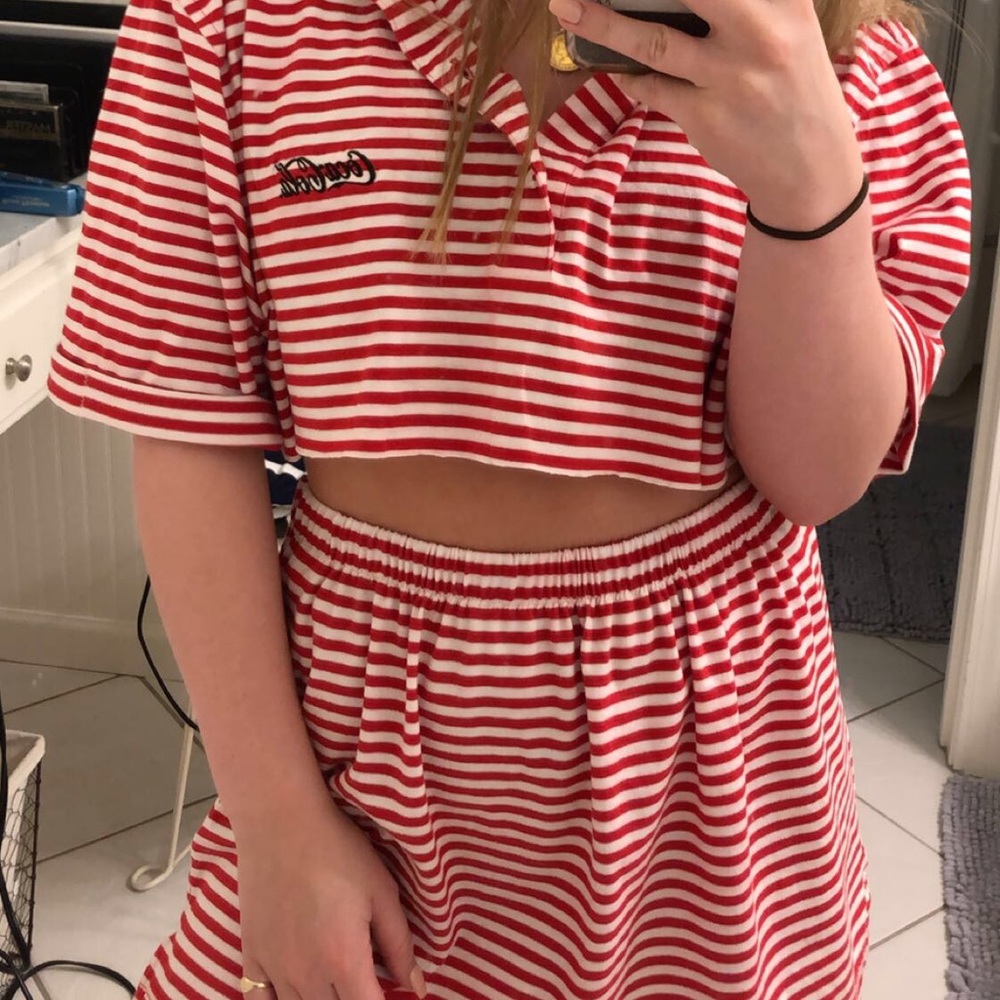 Handmade Vintage Rework Coca-cola Two Piece Set - Picture 4 of 4